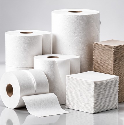 Papel higiénico y toallas